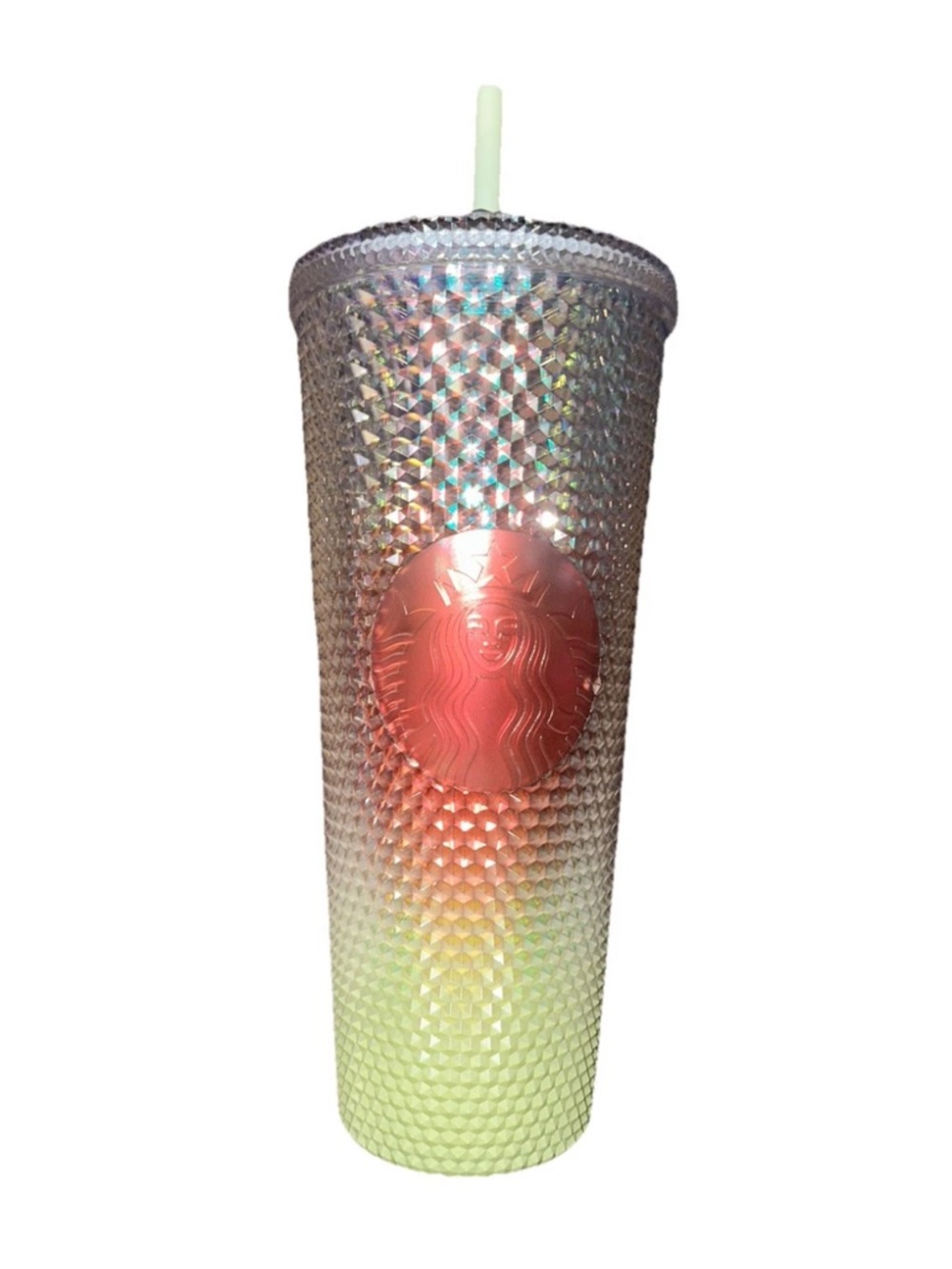Starbucks Iridescent Lime Green Studded Tumbler Lid